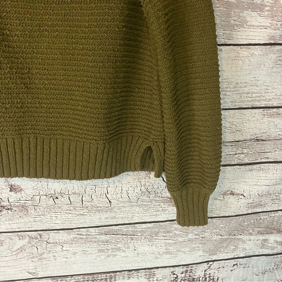 Madewell Ruffle Cardigan Sweater In Green - Picture 10 of 12
